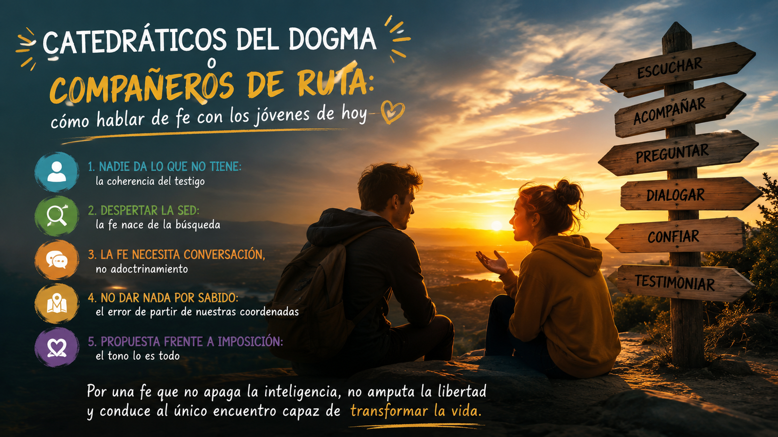 Cómo hablar de fe a los jóvenes de hoy