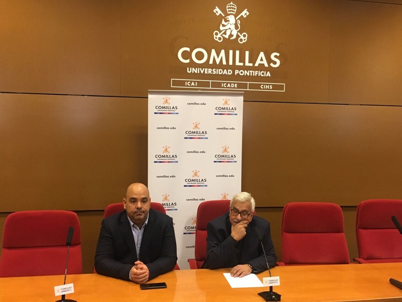 El rector y el vicerrector de la UCAB, en Comillas