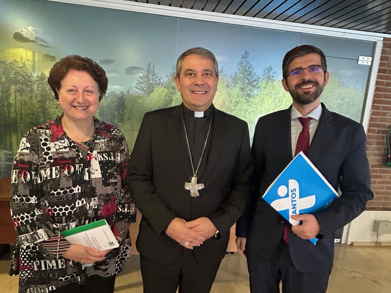 Lourdes Grosso, Vicente Rebollo y José María Albalad
