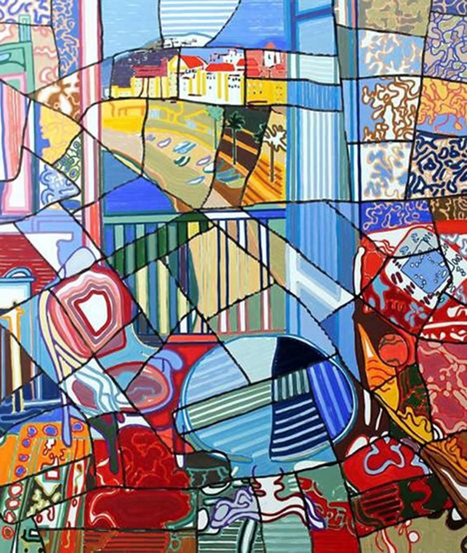 Cuadro de la exposición 'Pintura en el interior (2002-2020)'. Centro Penitenciario Madrid IV