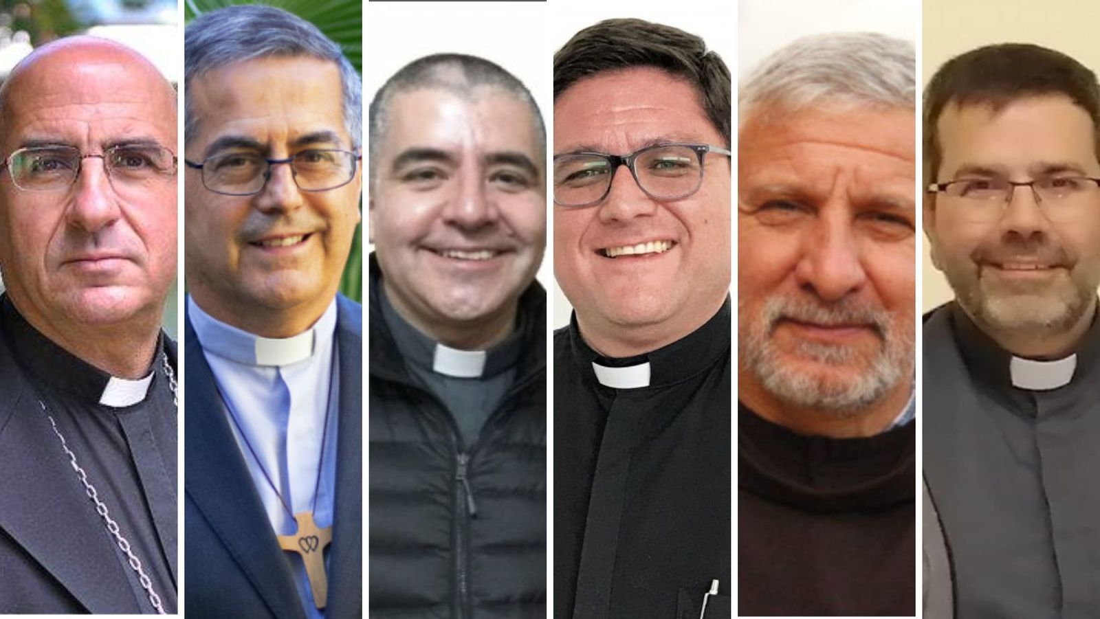 Obispos chilenos Chomalí, Pérez de Arce, Morales, Castro, Covili y Chordi
