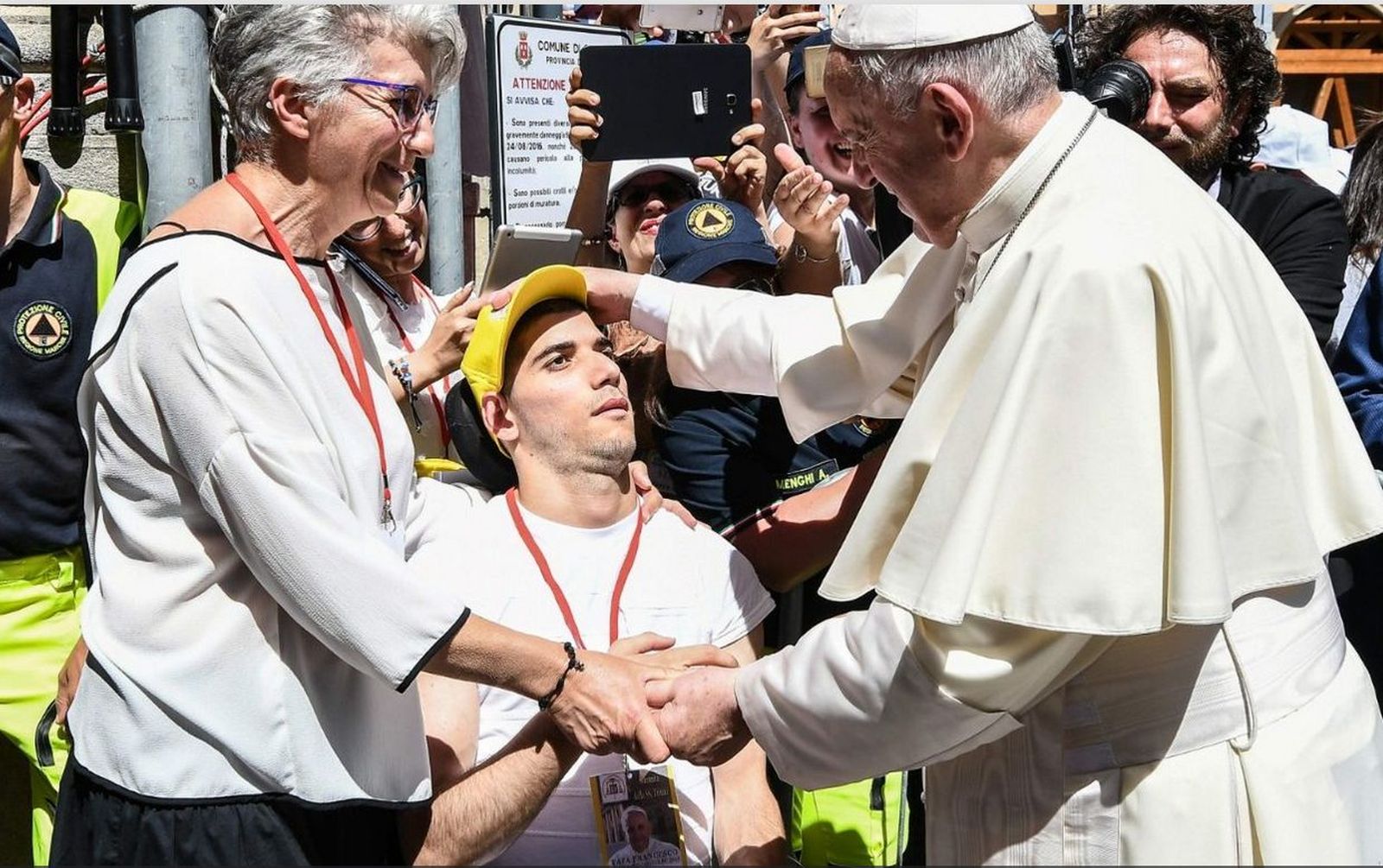 Francisco y un enfermo