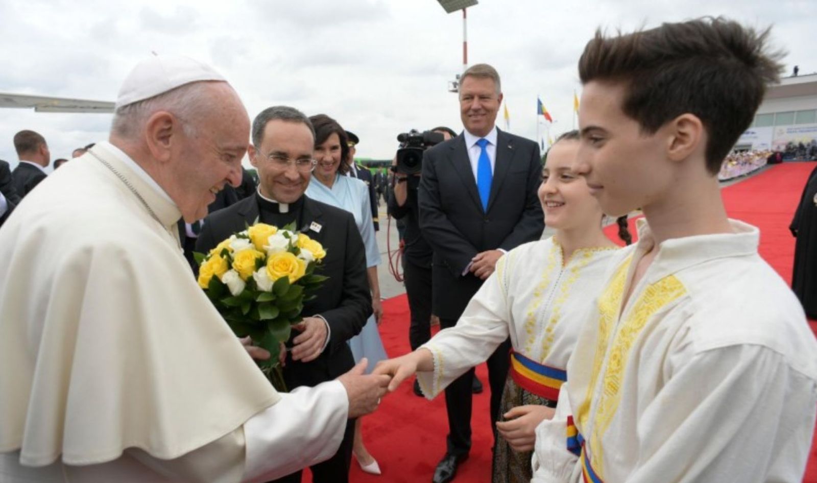 Bienvenida al Papa en Rumanía