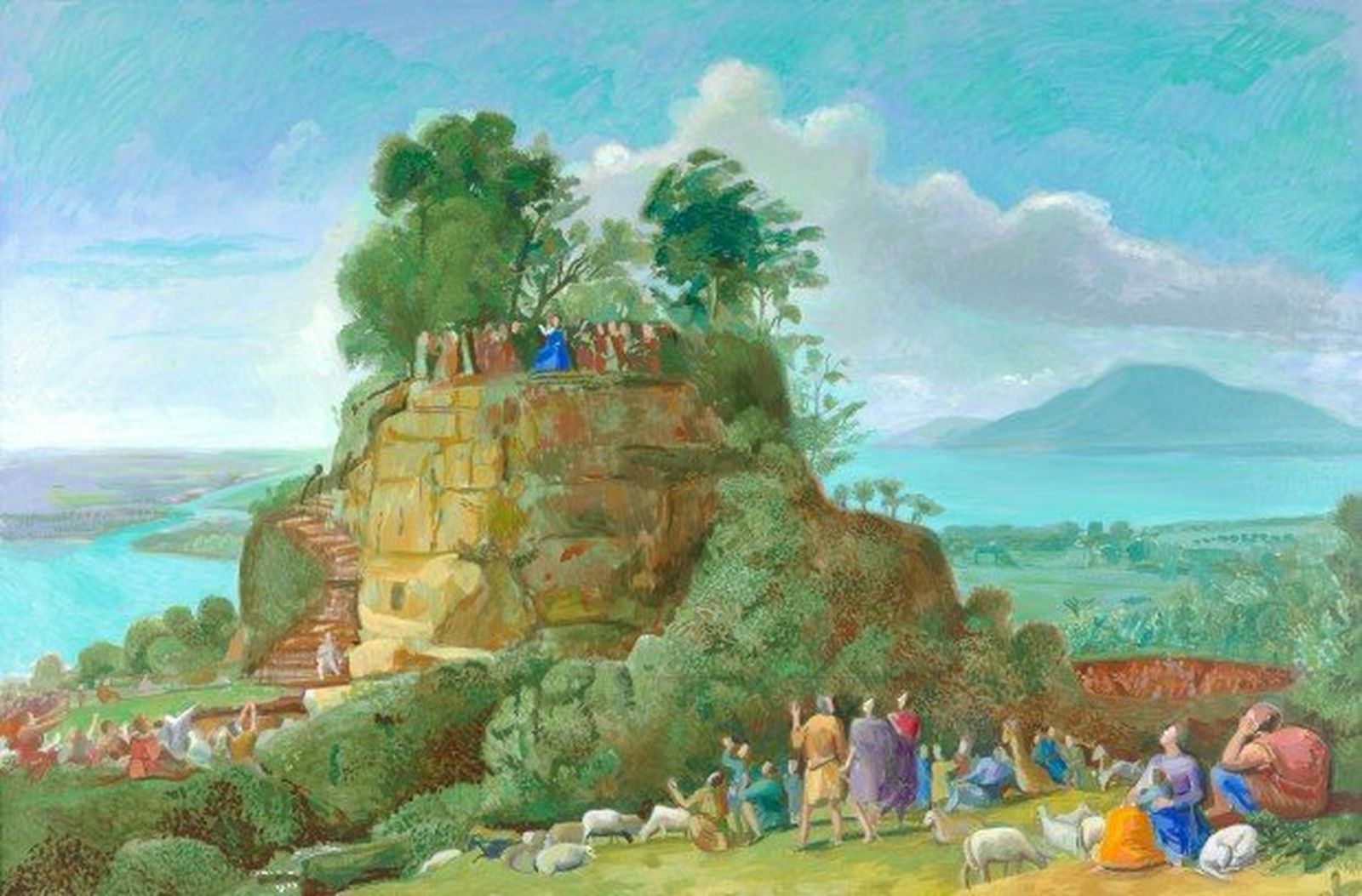 El sermón de la montaña según D. Hockney