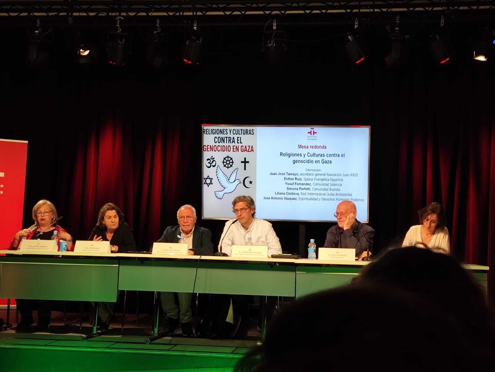 Religiones y culturas se unen en el Instituto Cervantes contra el genocidio en Gaza