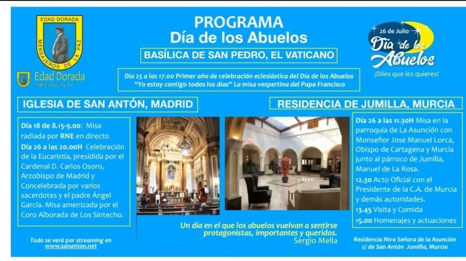Programa del Día de los Abuelos.