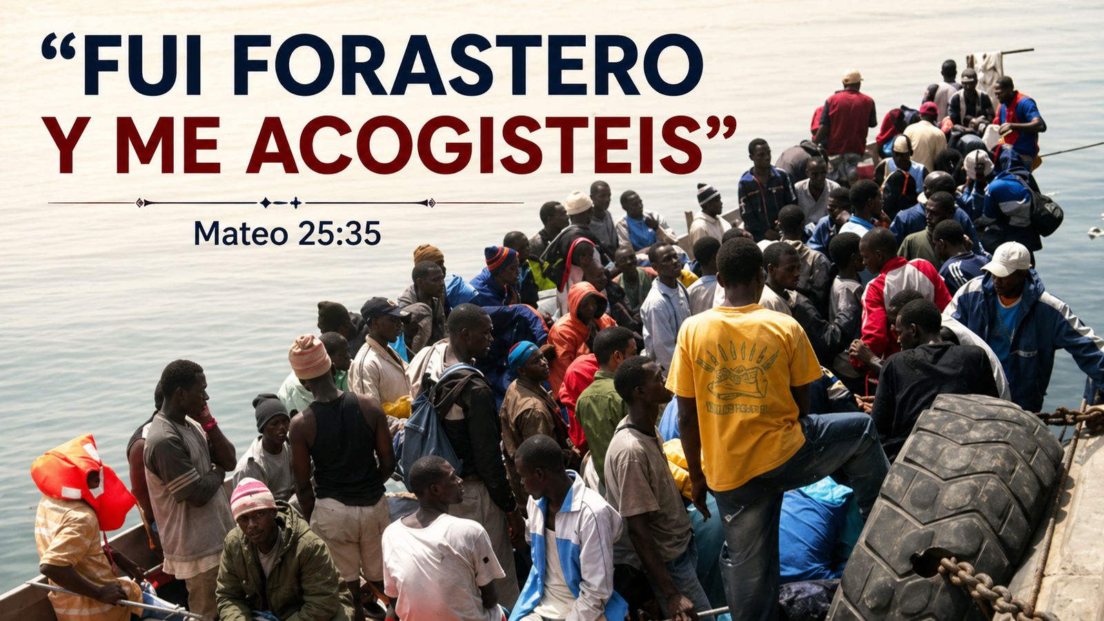 "FUI FORASTERO Y ME ACOGISTEIS"