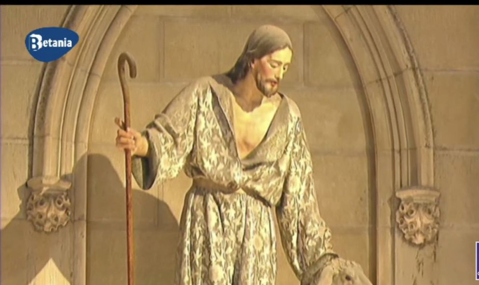 La imagen de Cristo Buen Pastor, titular de la catedral donostiarra