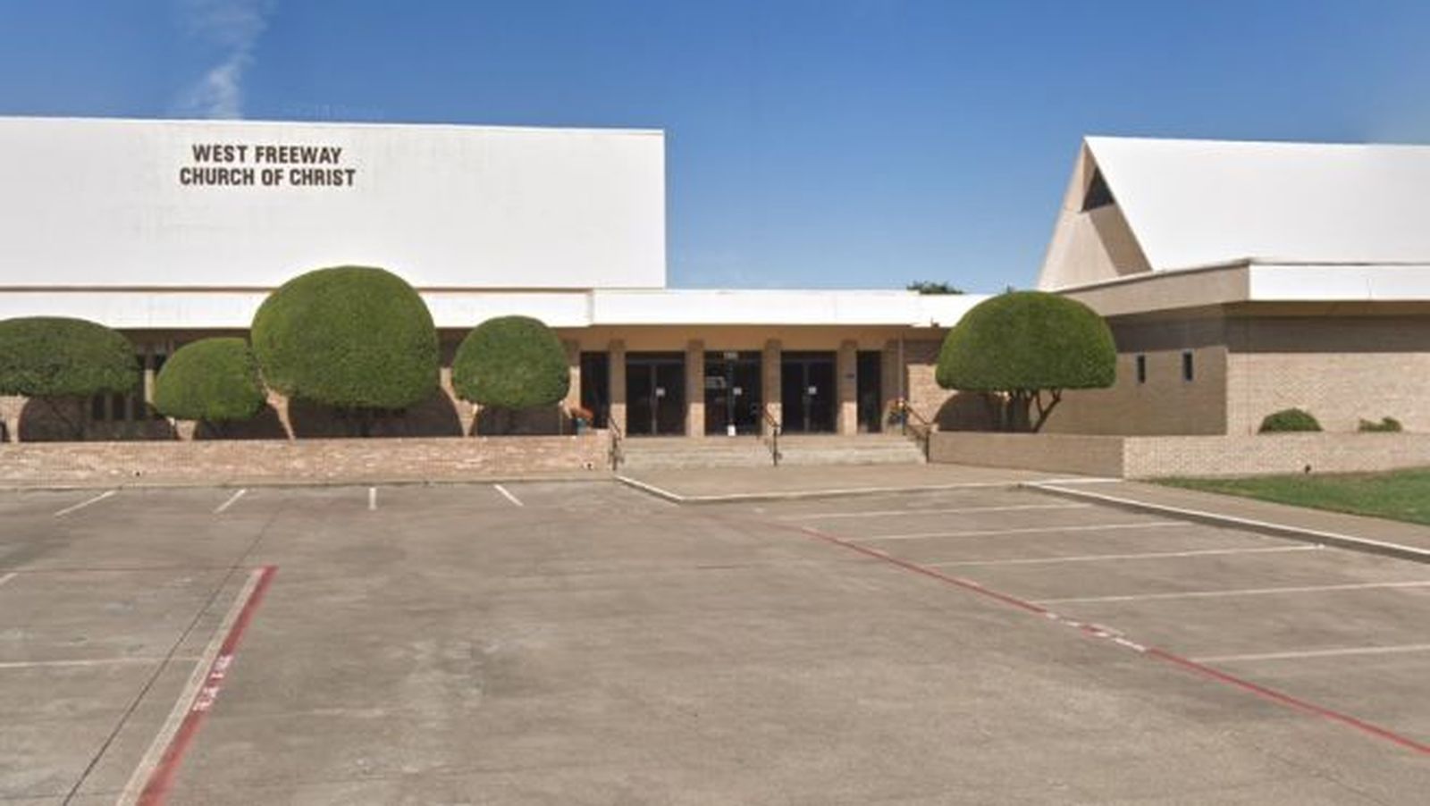 La iglesia del suceso, en Texas, EEUU