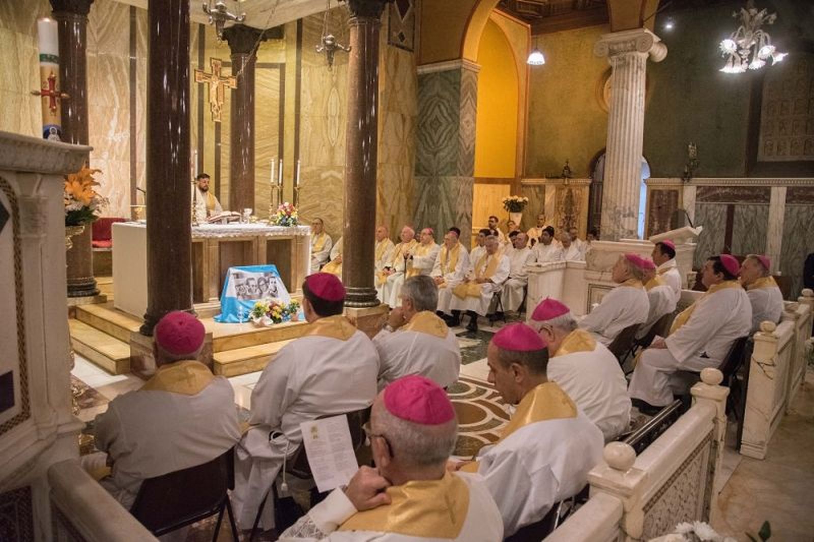 Misa en la iglesia argentina en Roma