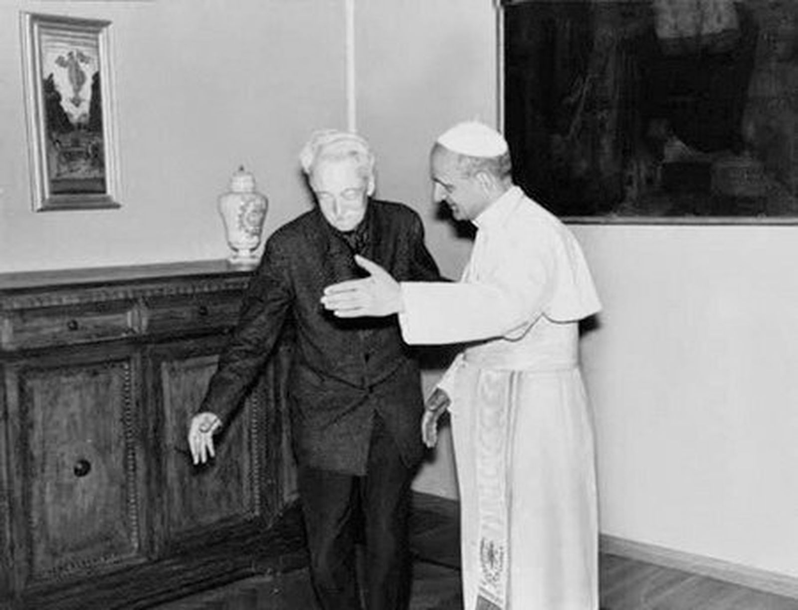 Pablo VI y Jacques Maritain