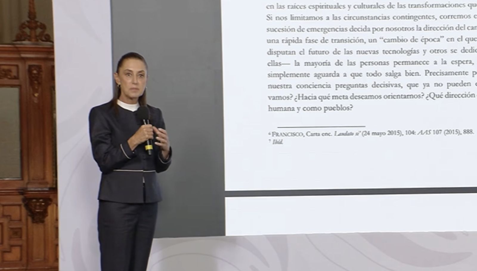 Sheinbaum analizó 'Magnifica Humanitas'