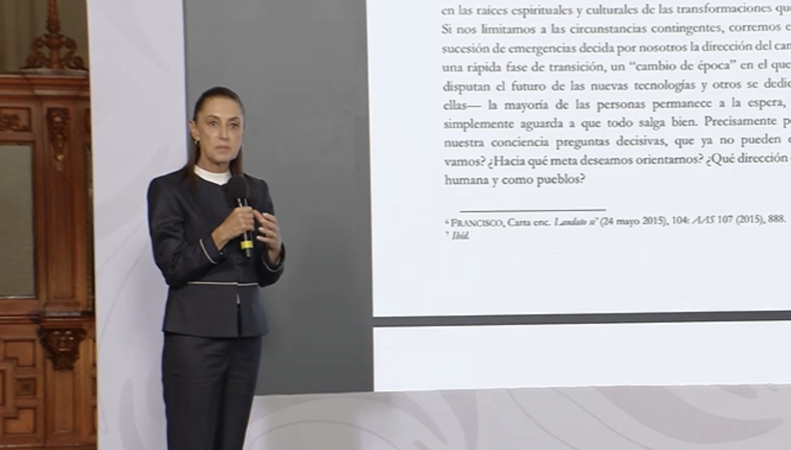 Sheinbaum analizó 'Magnifica Humanitas'