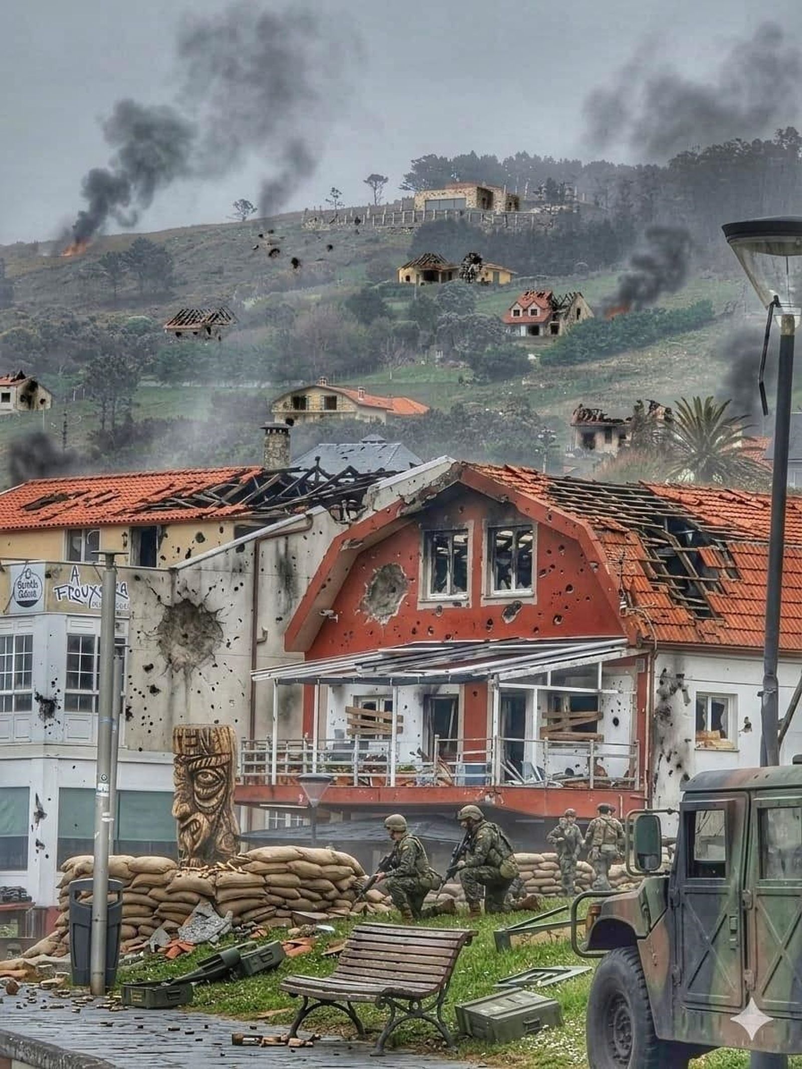 Guerra. Imagen creada con IA