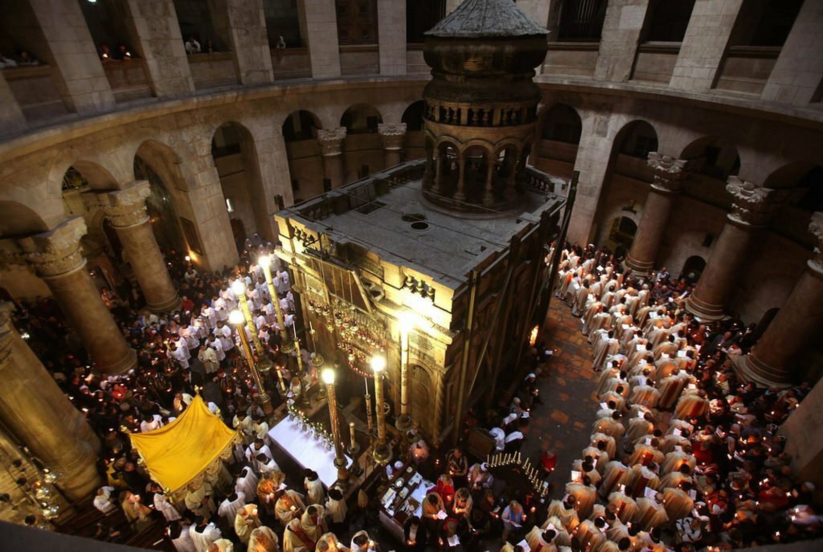 El edículo del Santo Sepulcro de Jerusalén