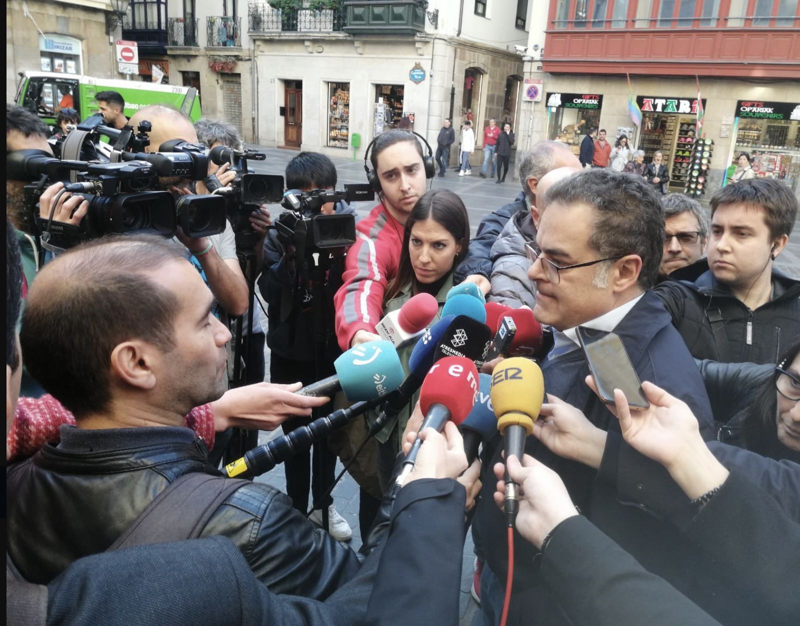 Juan Cuatrecasas, en día del acto oracional en la catedral de Bilbao