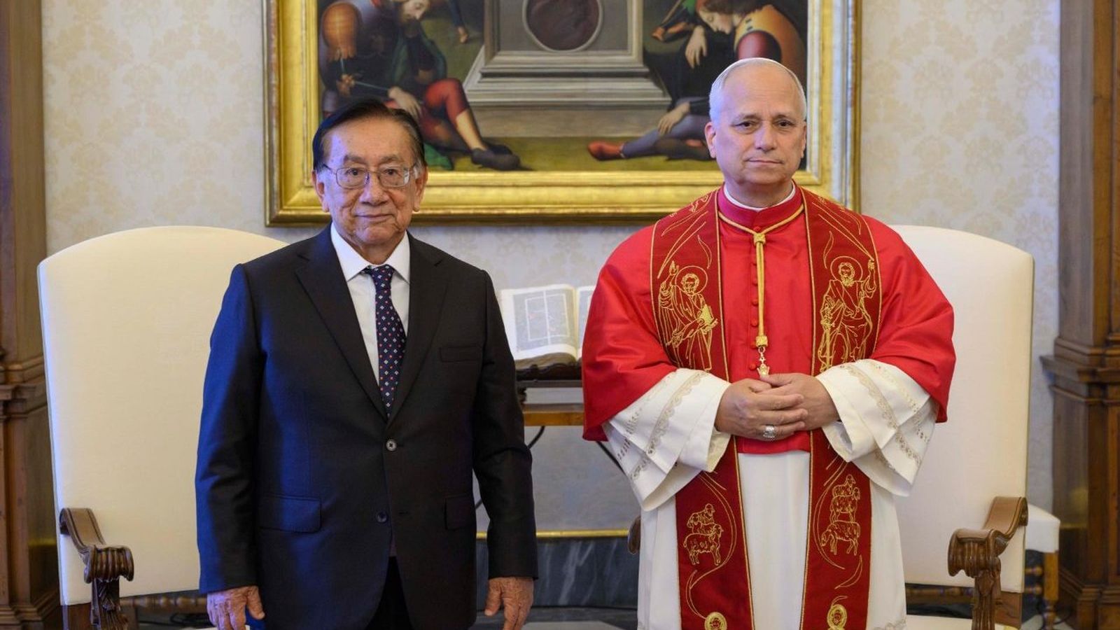El presidente de Perú, con el Papa