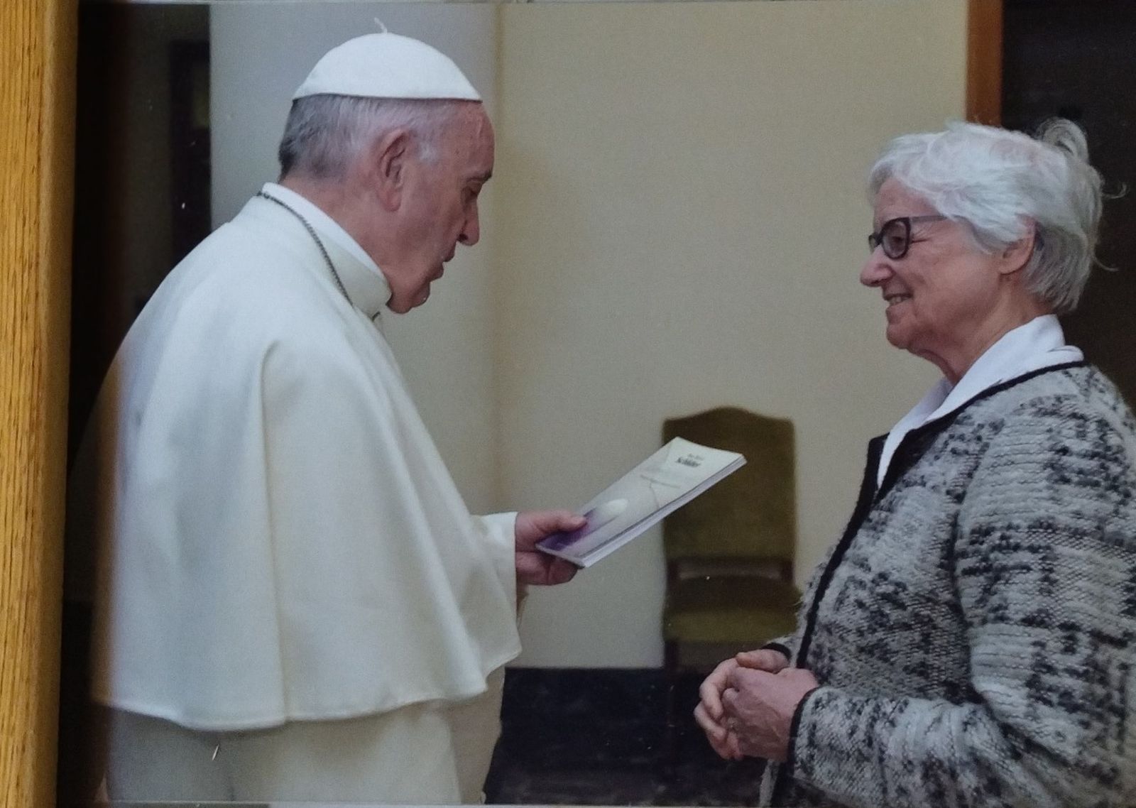 Schlute, con el Papa Francisco