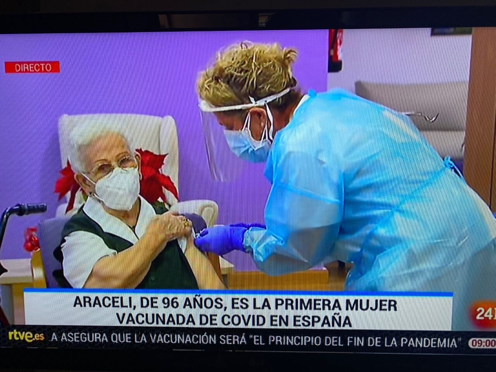 ...y Araceli se santiguó