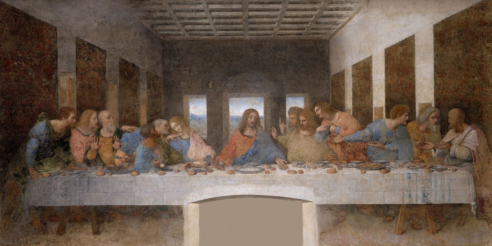 La última cena. Leonardo da Vinci