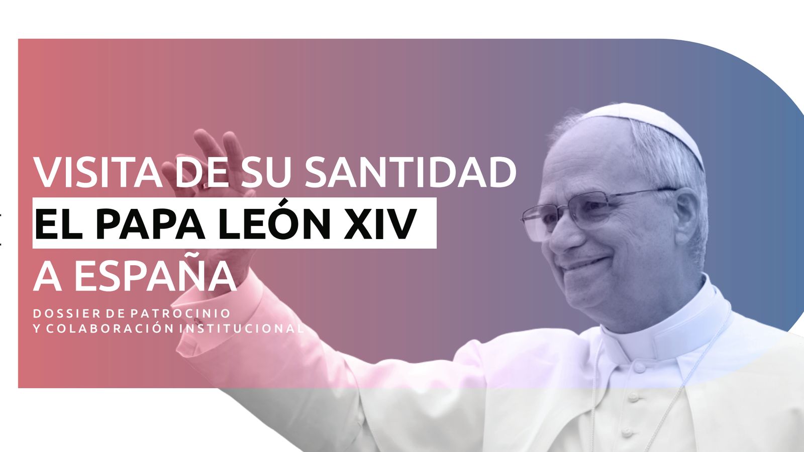 Portada del dossier de patrocinio del Papa