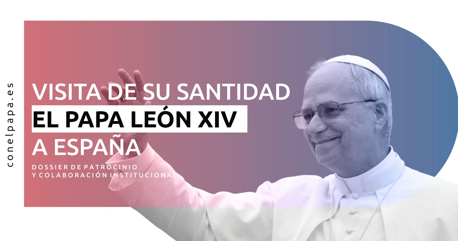 Portada del dossier de patrocinio del Papa