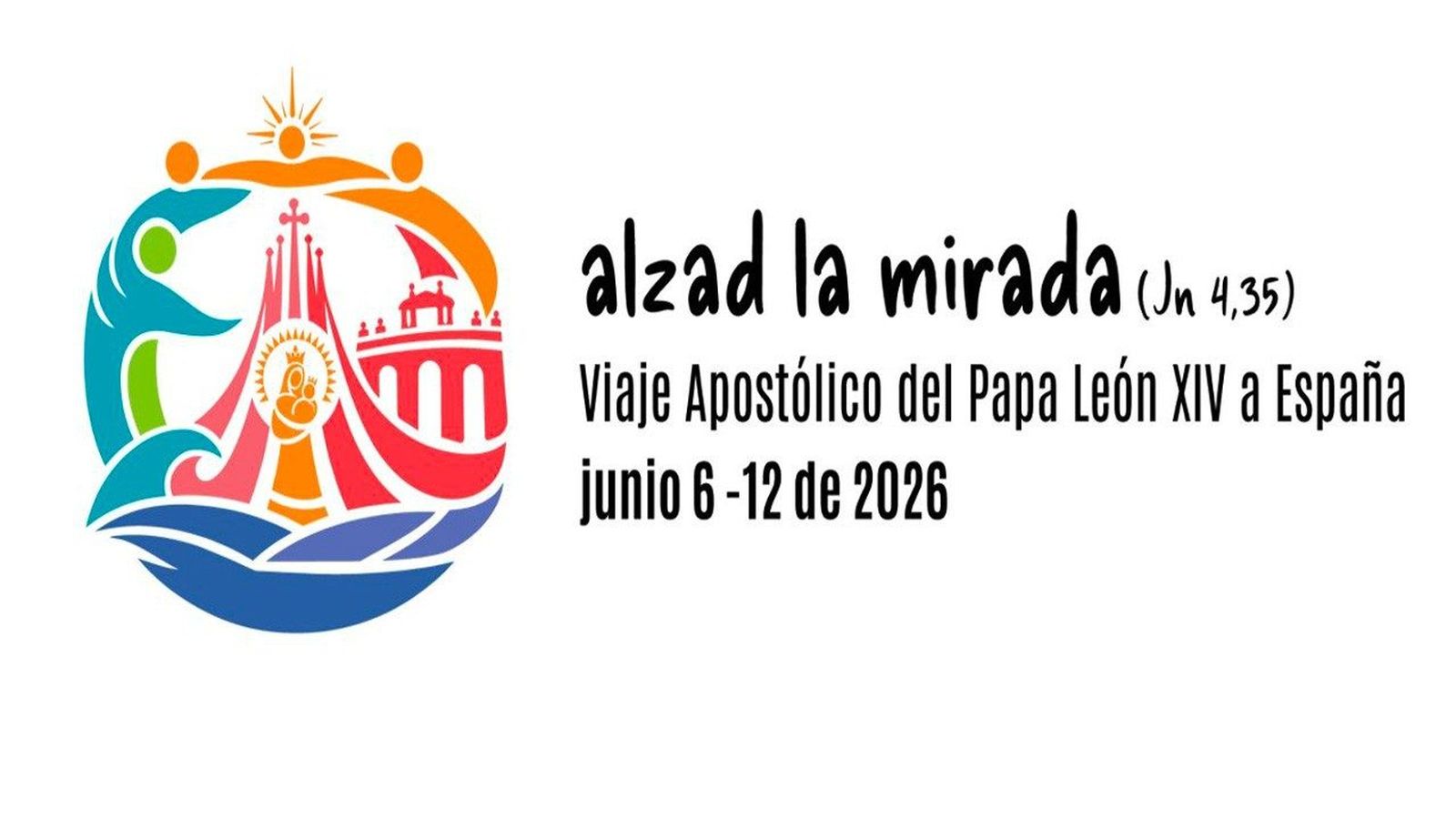 Logo del viaje del Papa a España