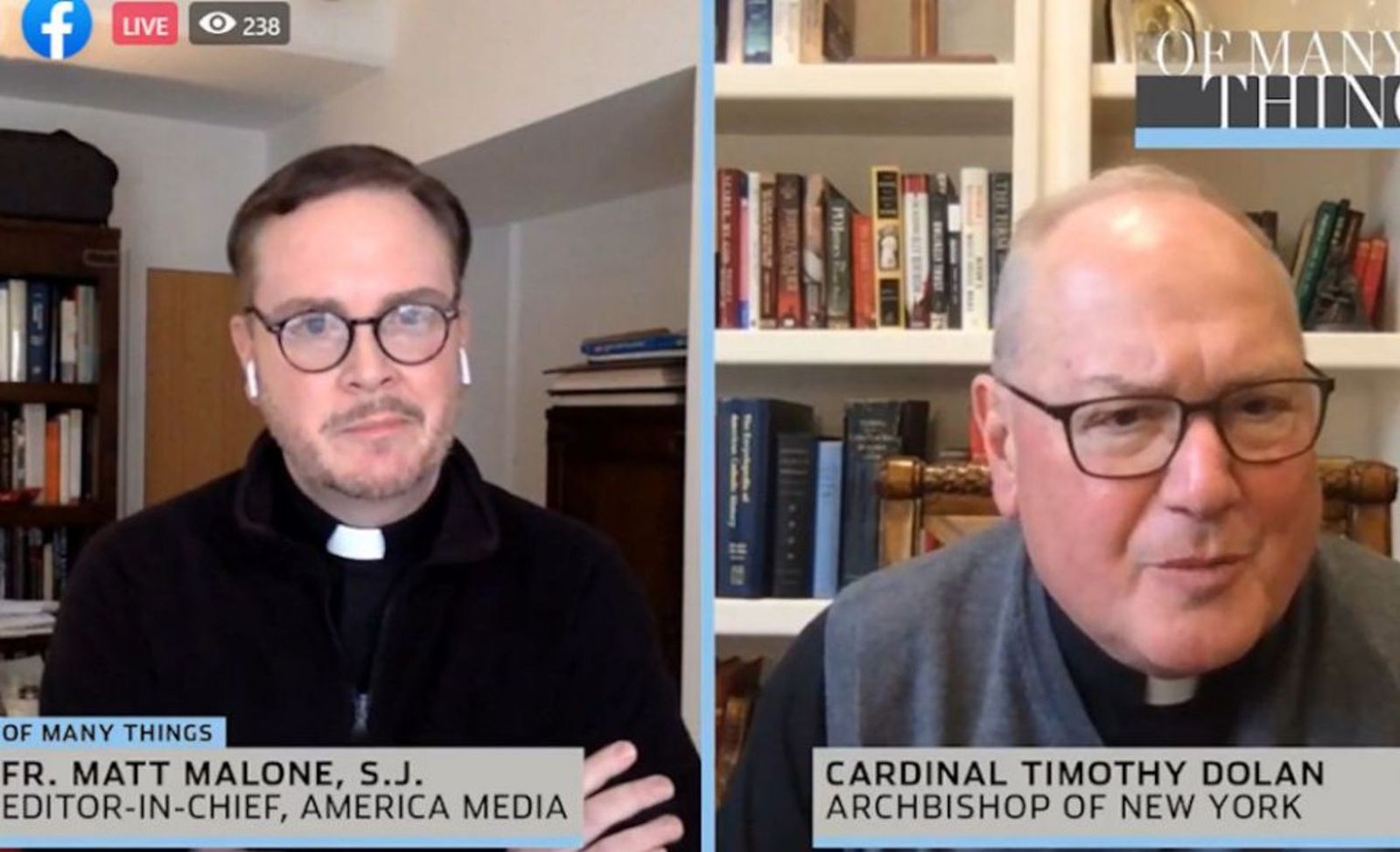 Dolan en el encuentro en directo por Facebook