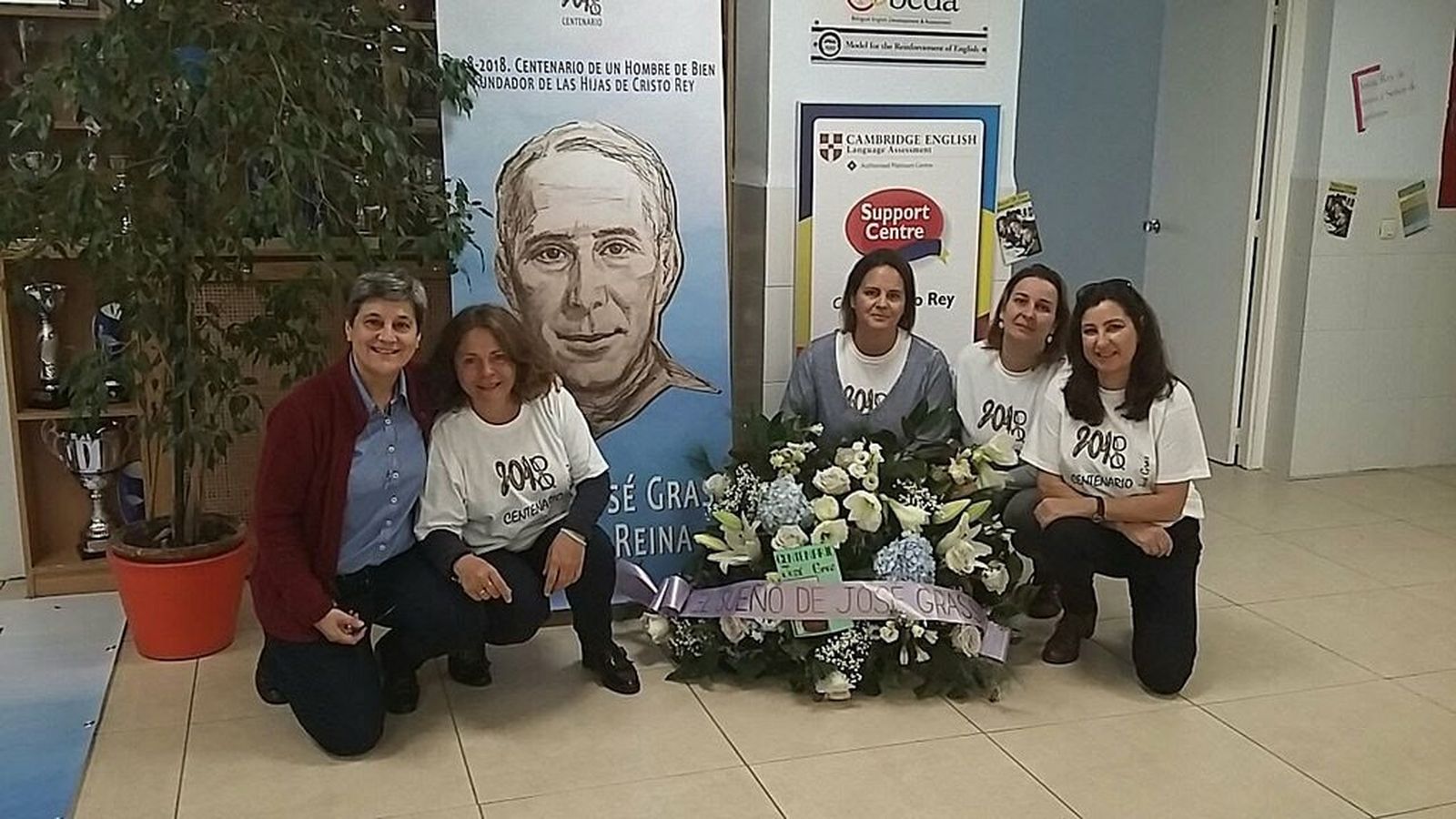 Profesoras celebran el centenario del padre José Gras, fundador del Colegio Cristo Rey de Las Rozas