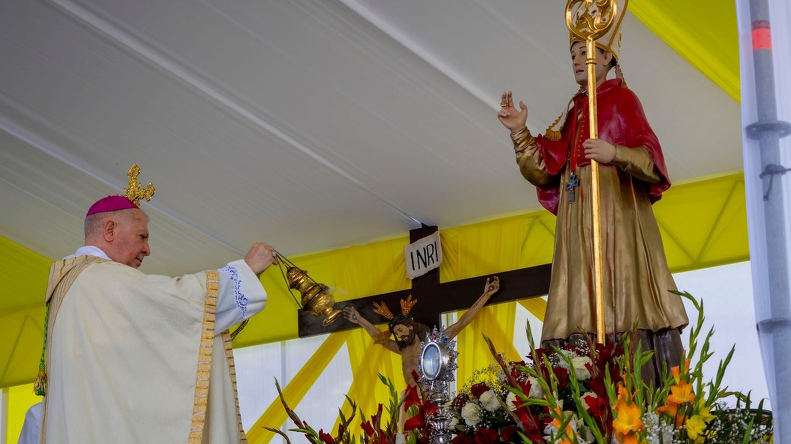 Imagen de Santo Toribio de Mogrovejo custodió el altar