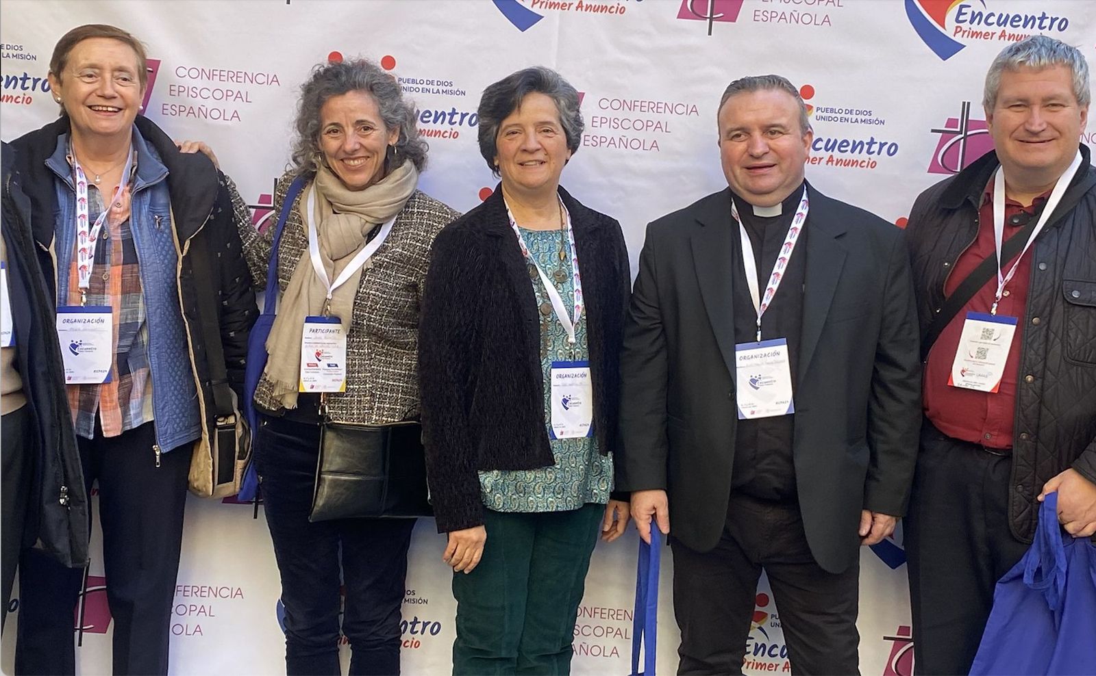 Luis Manuel Romero con Dolores García Pi y otros organizadores del EPA