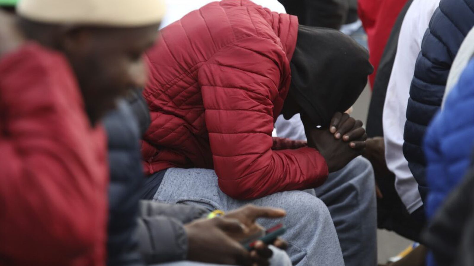 Migrantes en el centro de acogida de Las Raíces, Tenerife