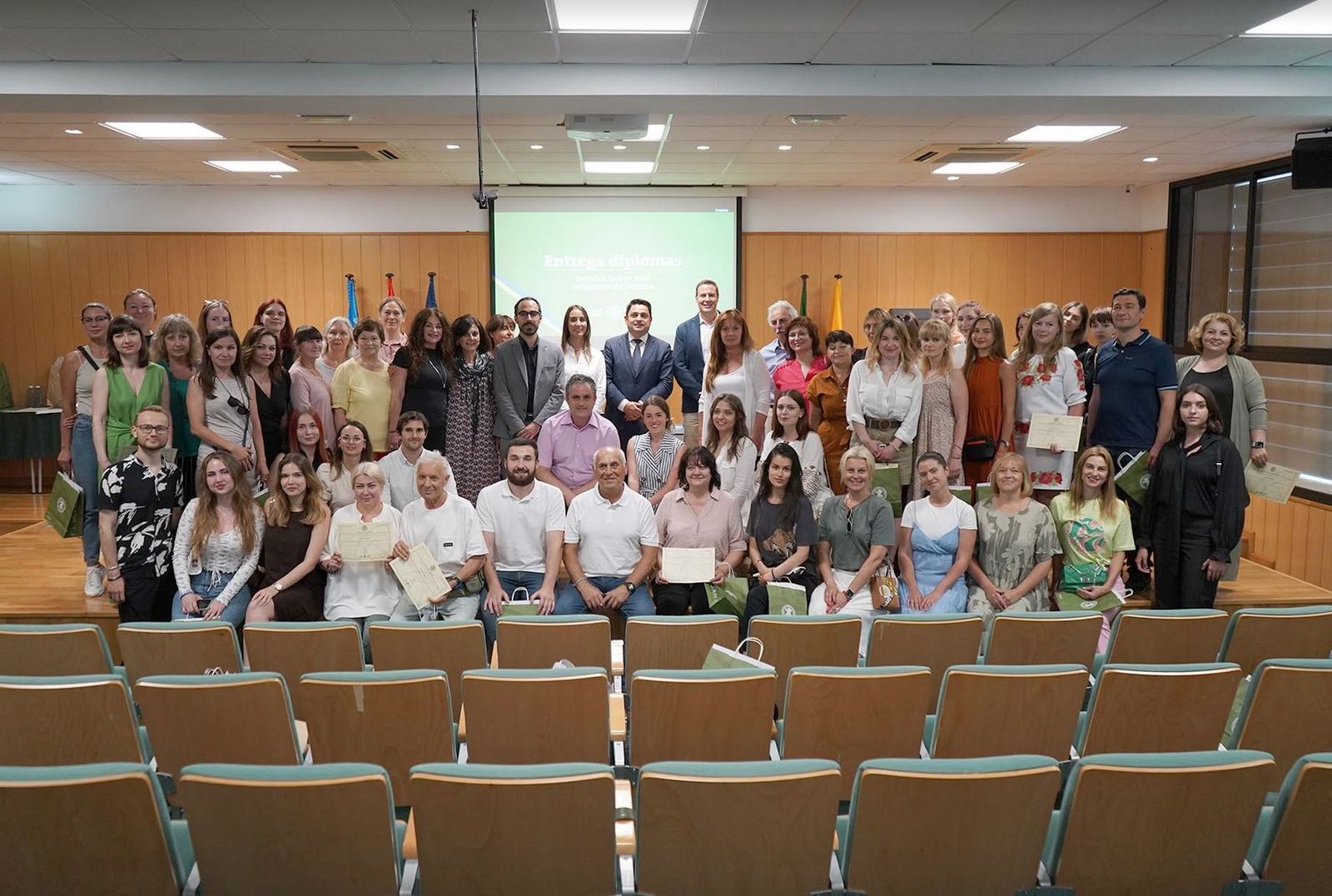 Foto de familia curso UCV de español para ucranianos