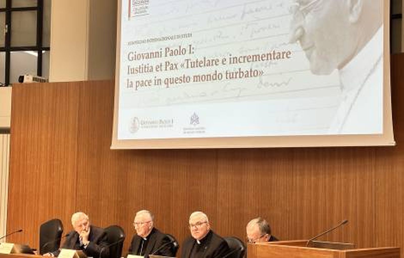 Congreso internacional de estudios 'Juan Pablo I: Iustitia et Pax. Proteger y promover la paz en este mundo convulso'