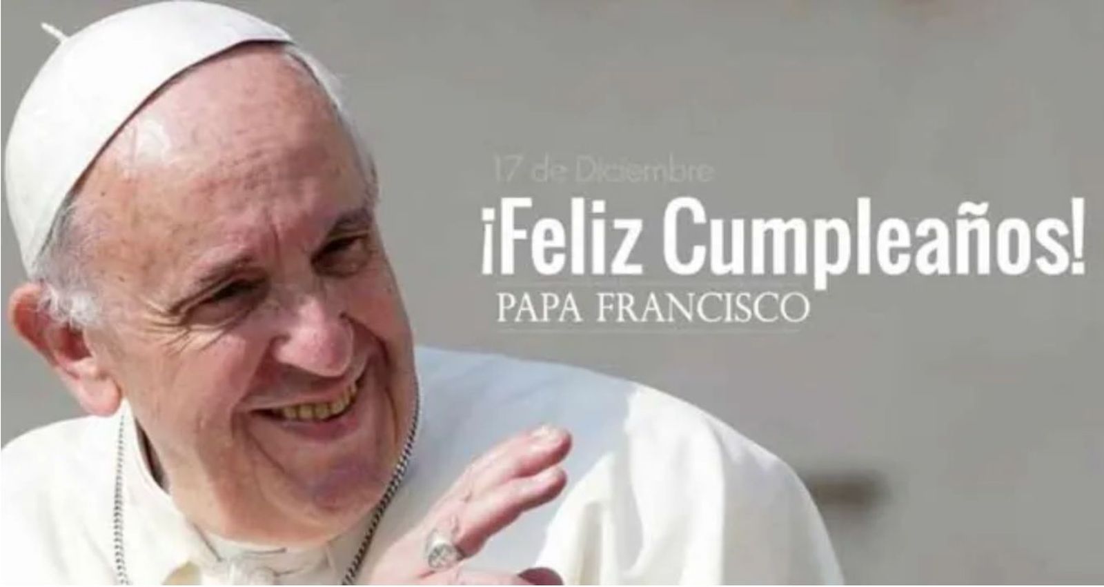 (17)Papa Francisco : “85 años no son nada”