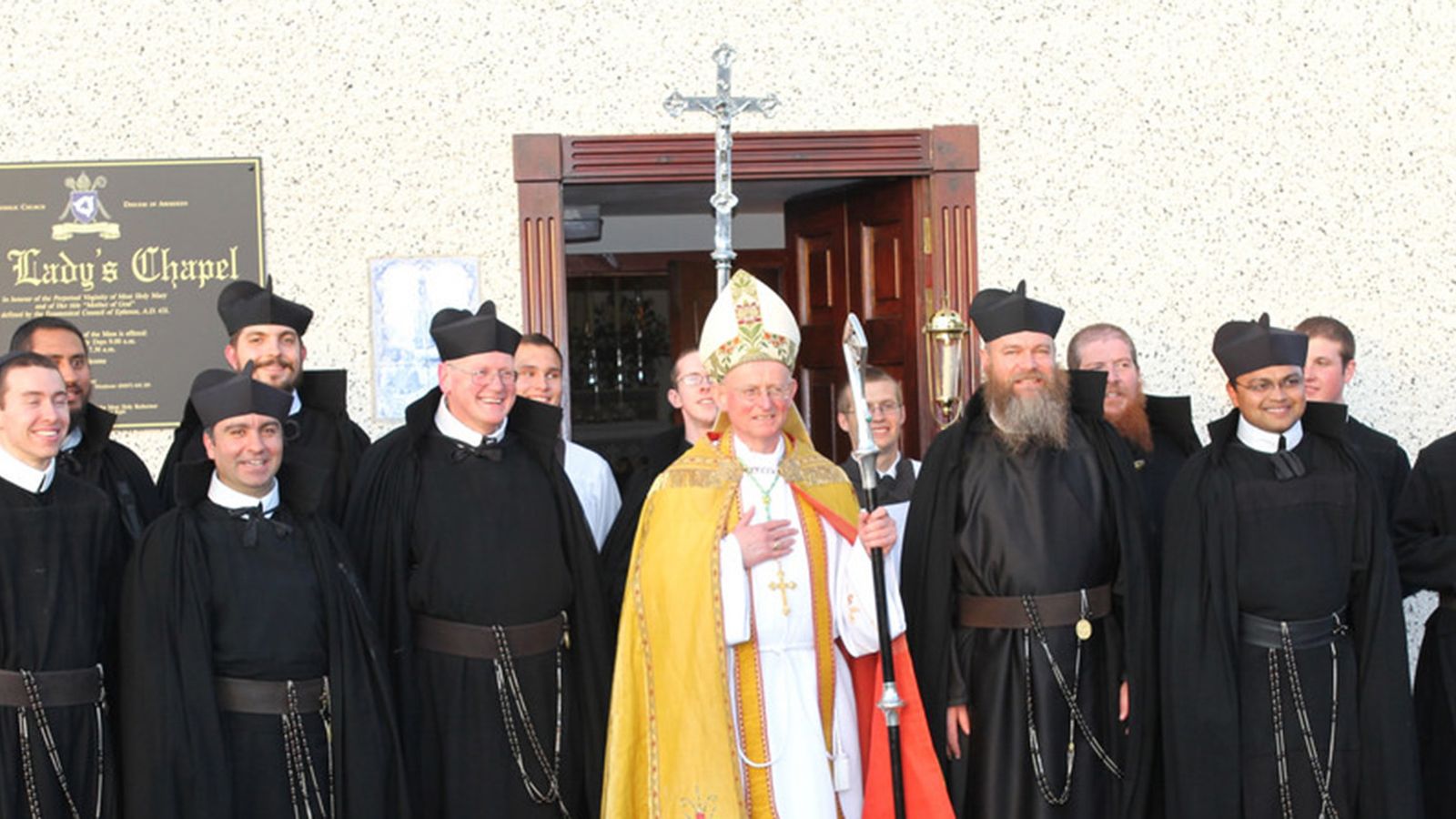 Los Redentoristas Transalpinos con el obispo de Aberdeen, Hugh Gilbert.