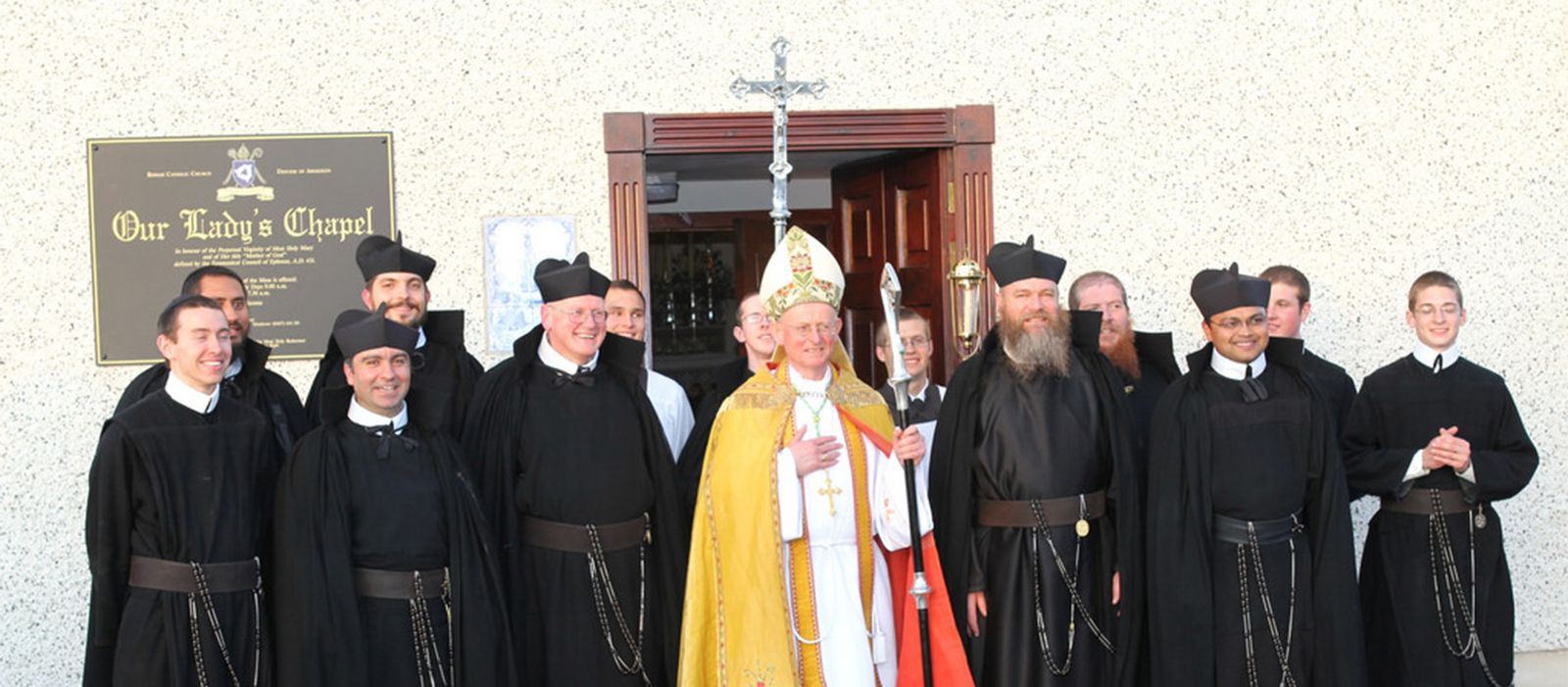 Los Redentoristas Transalpinos con el obispo de Aberdeen, Hugh Gilbert.
