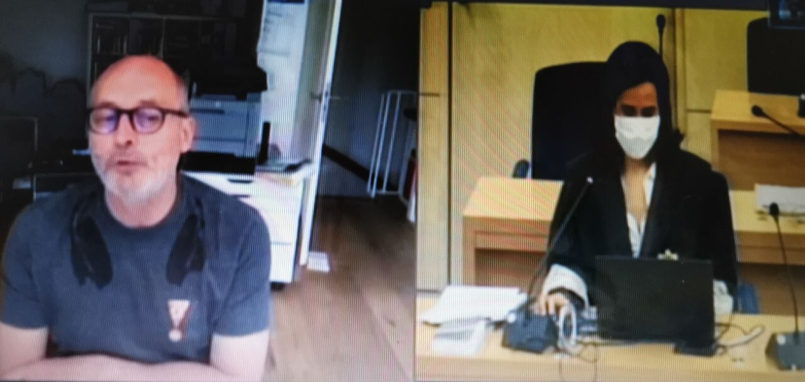 Wolfang Neuman declarando como testigo.