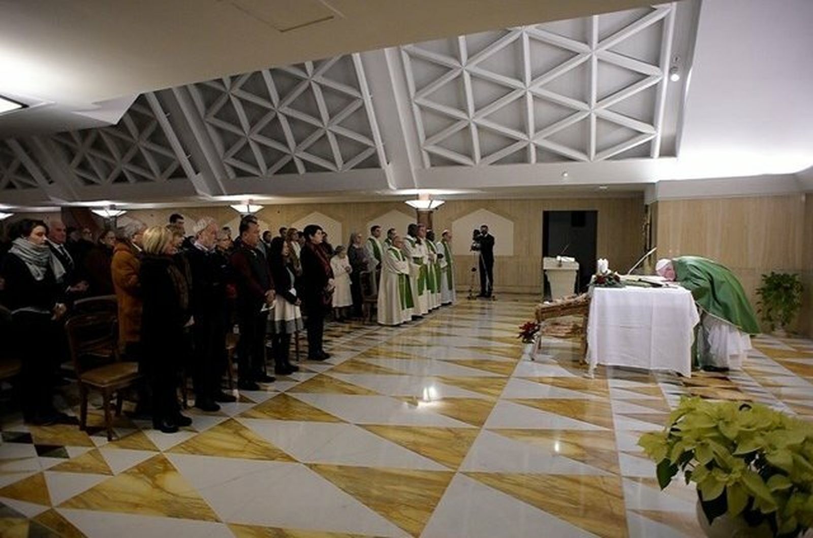 El Papa Francisco, en su misa en Santa Marta