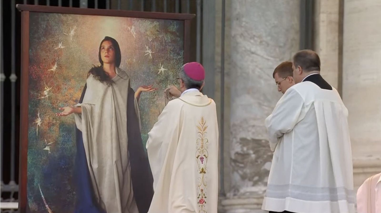 Argüello, en la misa en la plaza De San Pedro