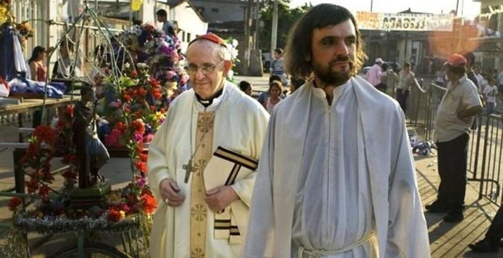 Francisco cuando visitaba las villas miserias en Buenos Aires