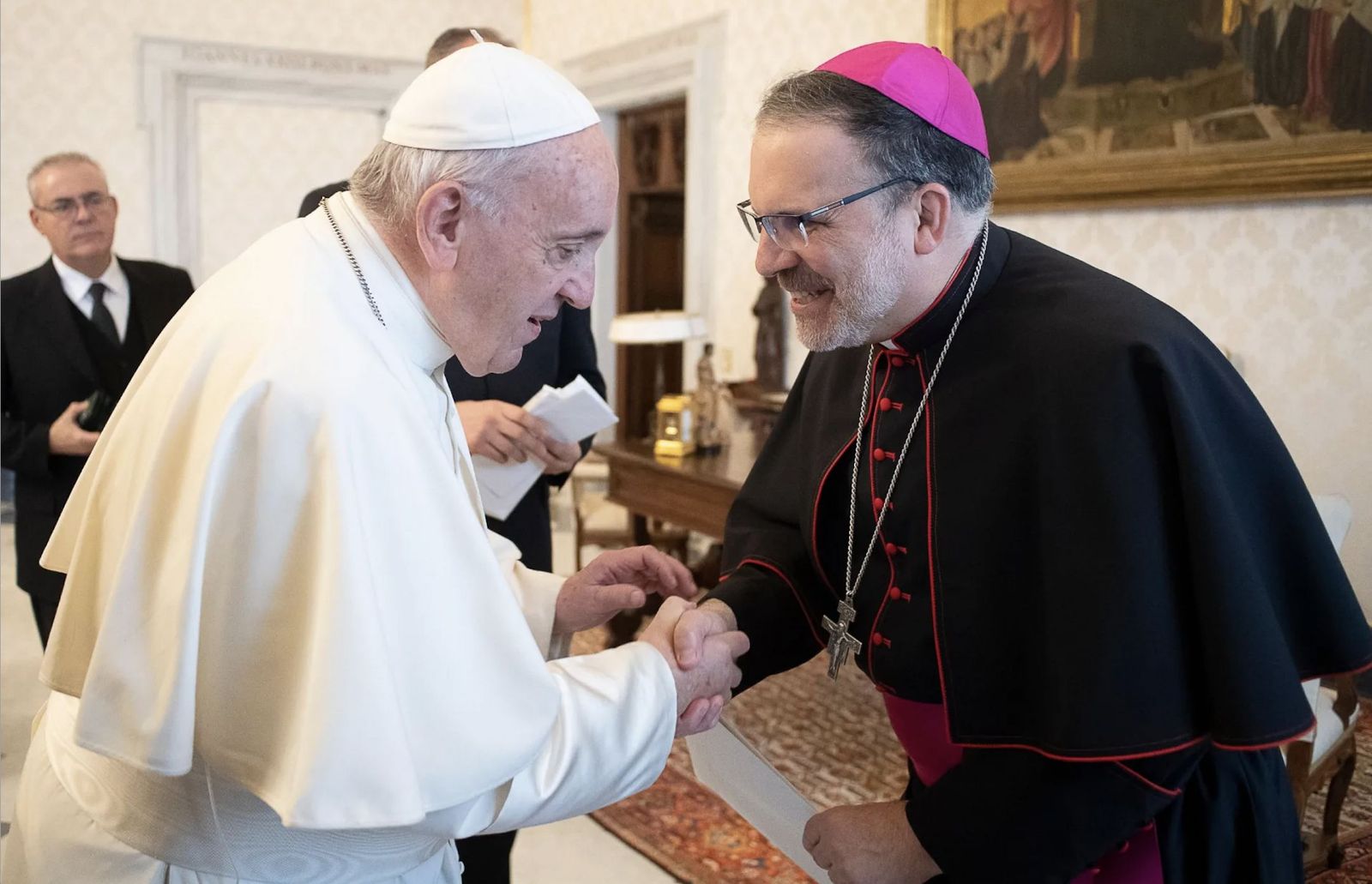 John Stowe, con el Papa