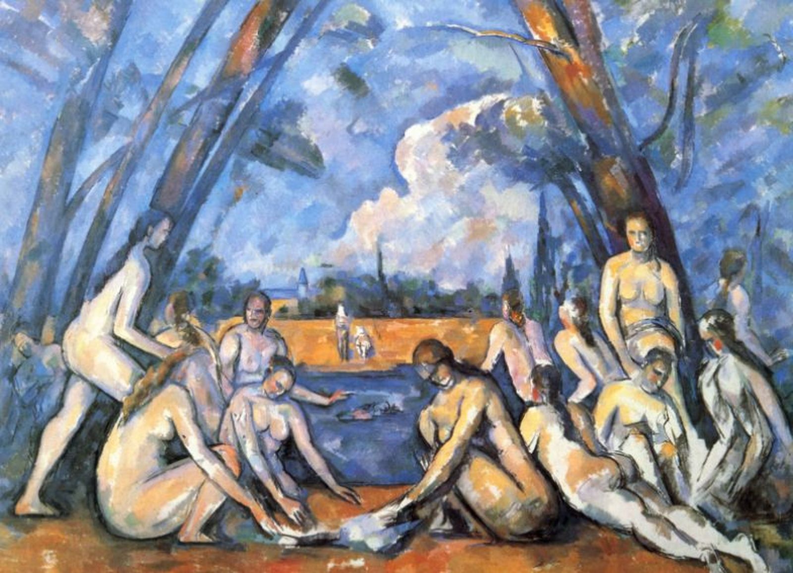 Detalle de 'Las grandes bañistas', Cèzanne