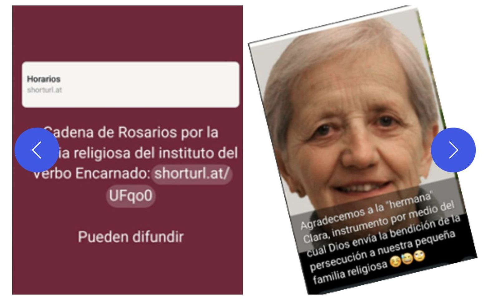 Algunas de las 'capturas de pantalla' contra la intervención