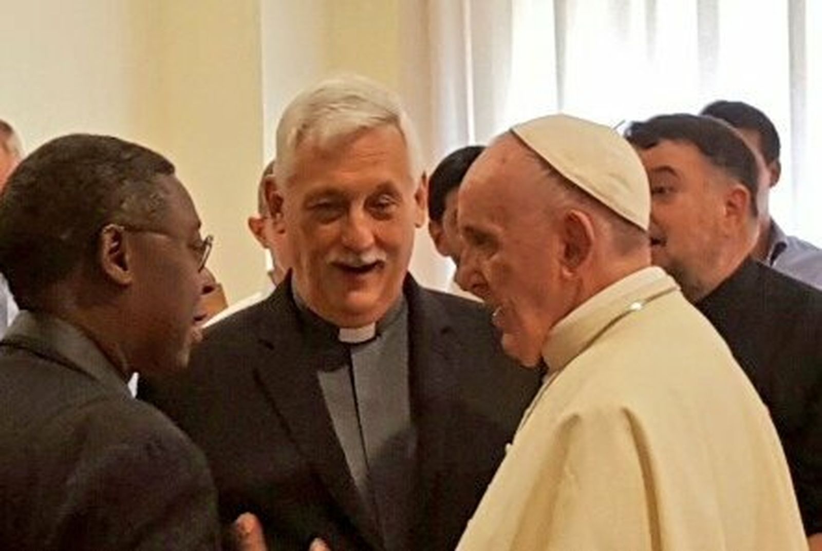 El Papa, con Arturo Sosa, sj.