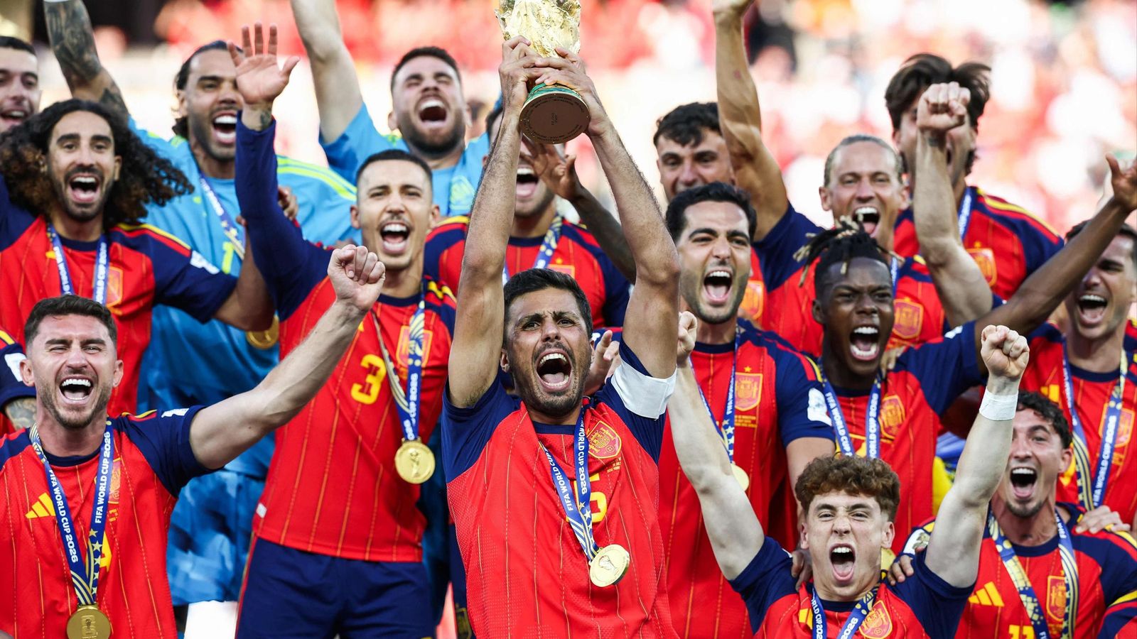 La selección española, campeona del mundo