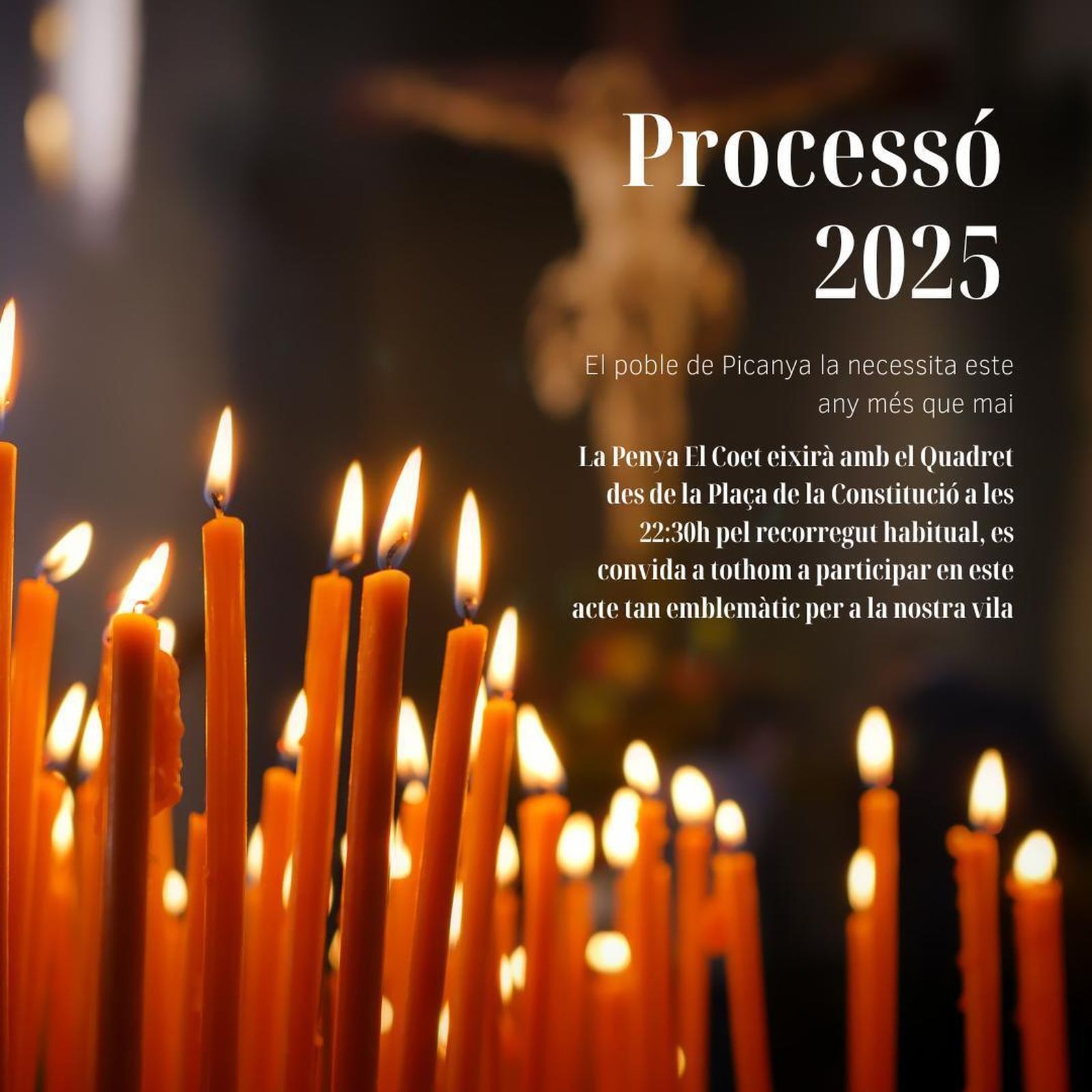 El pueblo de Picanya organizó SU tradicional procesión “a favor del pueblo y en contra de nadie”