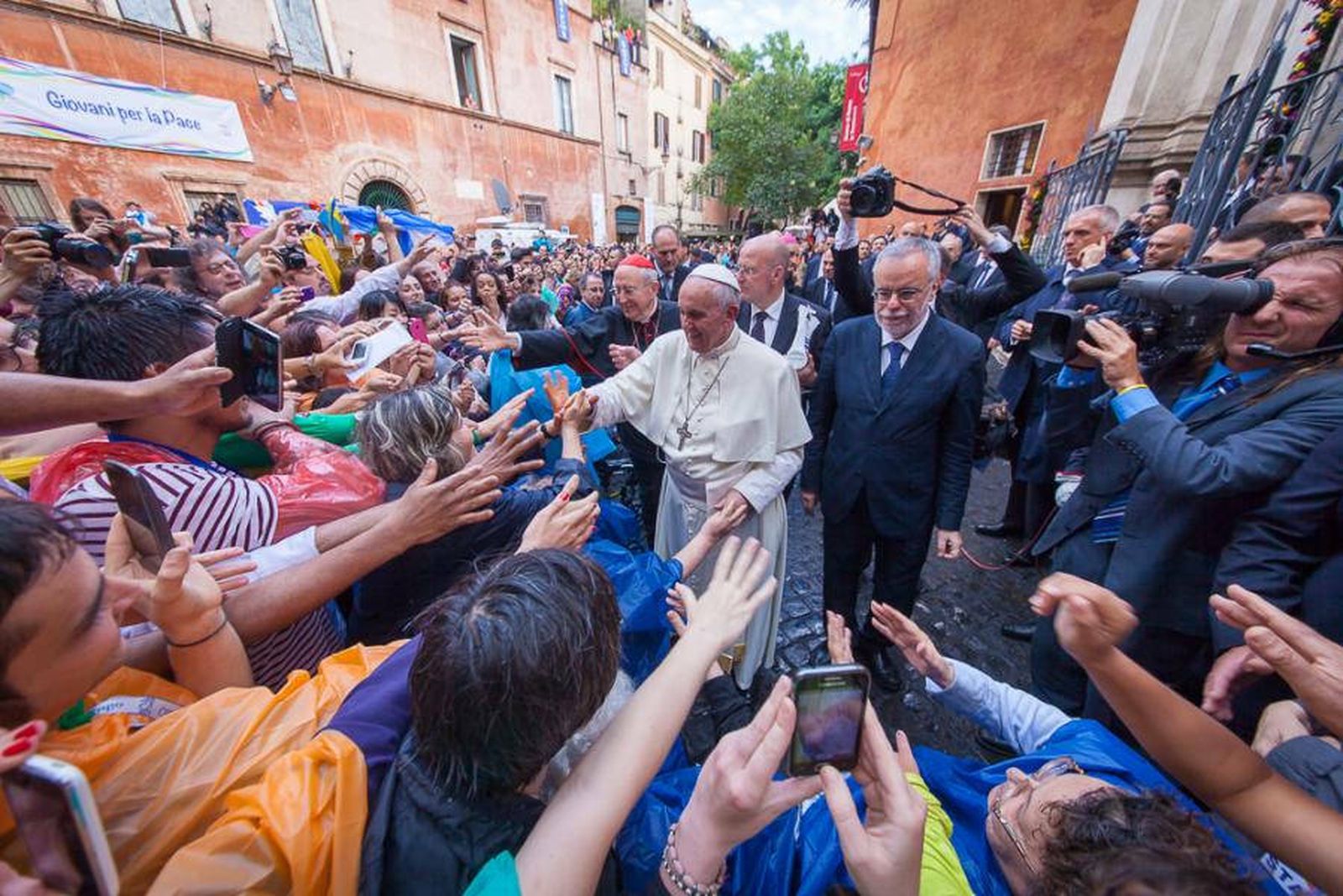 Visita del Papa a San Egidio en Roma