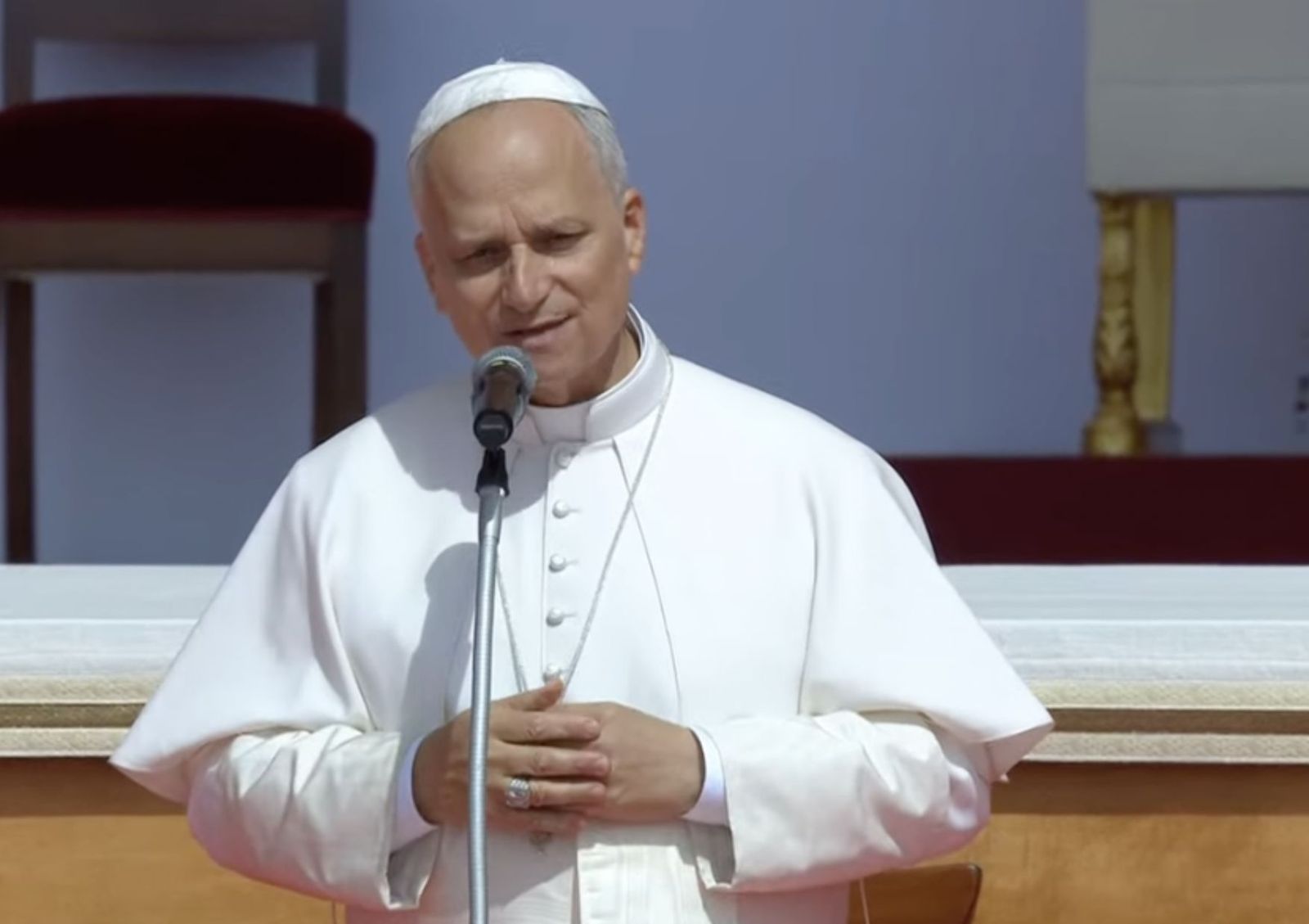 El papa León, en Tor Vergata