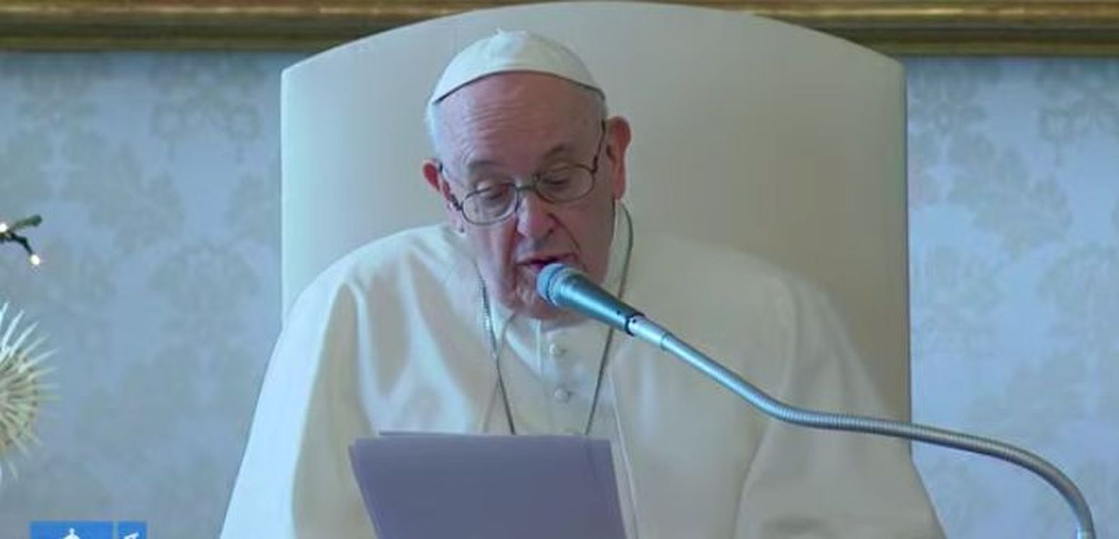 Francisco, durante la audiencia de hoy